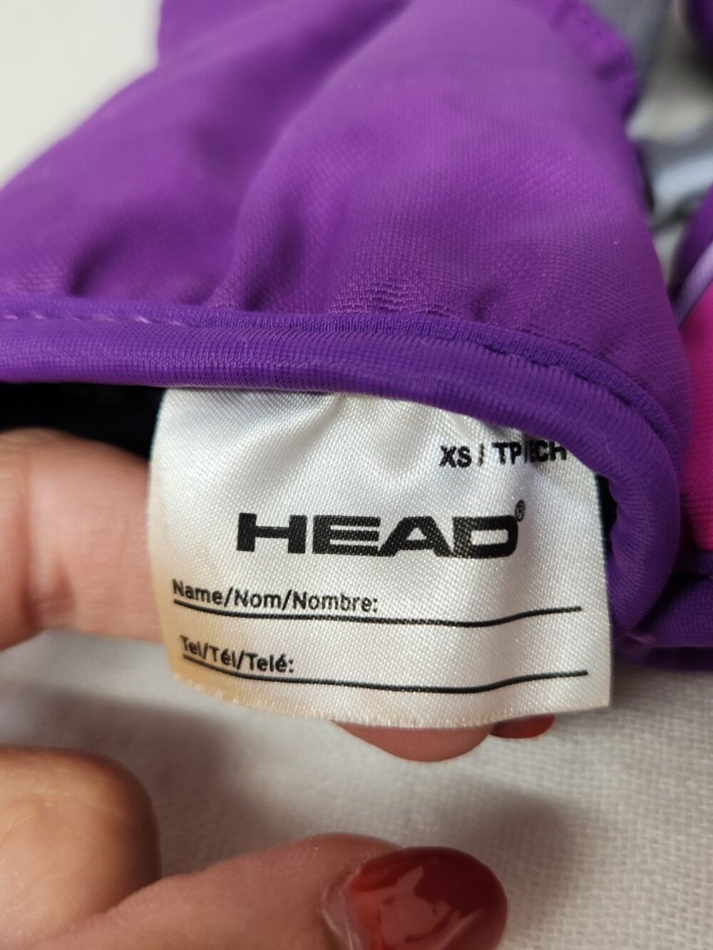 Head Girls XS Youth Purple Winter Mittens Gloves Fleece Lined - Picture 3 of 4